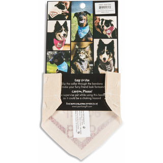 Super Dog 7" x 5" Canvas Slip on Pet Bandana