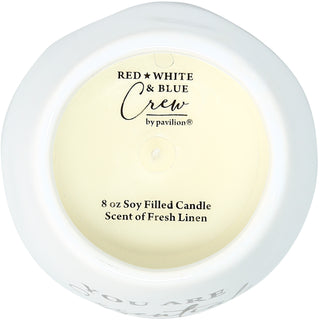 Family 8 oz - 100% Soy Wax Candle Scent: Fresh Linen