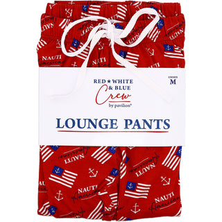 Nauti American M Red Unisex Lounge Pants