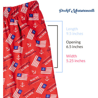 Nauti American M Red Unisex Lounge Pants
