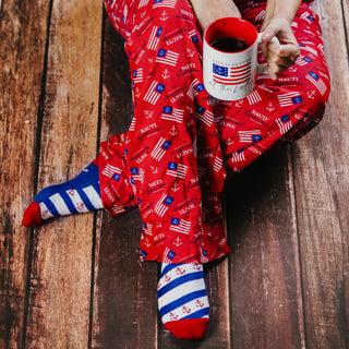 Nauti American M Red Unisex Lounge Pants