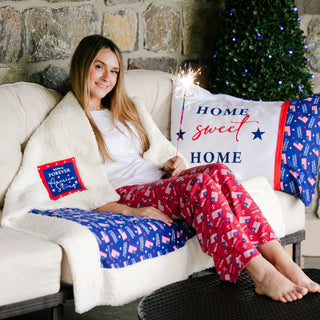 Nauti American M Red Unisex Lounge Pants