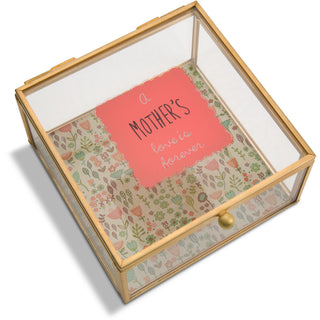 Mother 4.25" x 4.25" Glass Keepsake Box