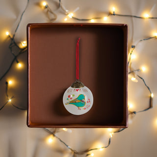 Mom 80mm Glass Ornament