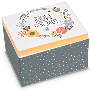 Love You 2.25 x 2 x 1.5 MDF Trinket Box