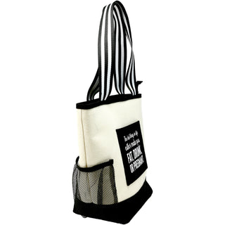 The Best Things in Life Insulated Canvas Lunch Tote
