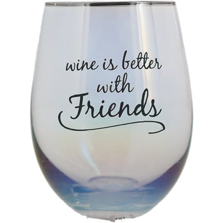 Friends 18 oz Stemless Glass & Sock Set