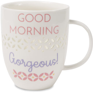 Gorgeous 24 oz Pierced Porcelain Cup