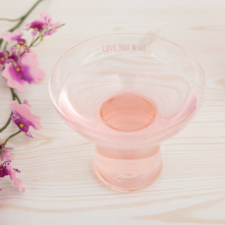Love You Wine 15 oz Cocktail Glass