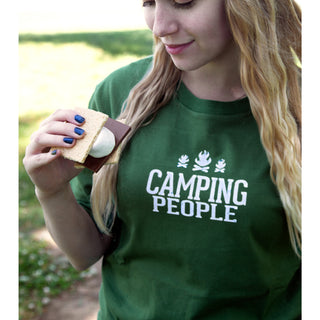 Camping People Small Green Unisex T-Shirt