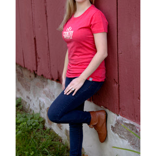 Country People Medium Pink Women's T-Shirt