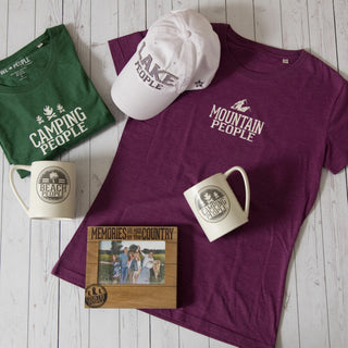 Mountain People Small Purple Women's T-Shirt