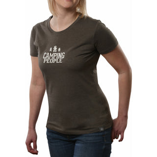 Camping People Small Dark Green Women's T-Shirt