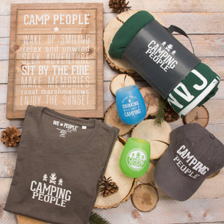 Camping People Small Dark Green Women's T-Shirt