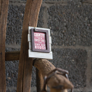 Country People 5.25" Self-Standing or Hanging Plaque