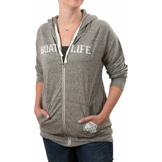 Boat Life Double Extra Large Dark Gray Unisex Hooded Sweatshirt