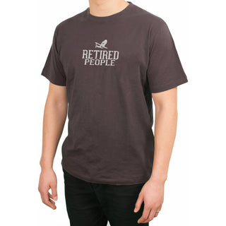 Retired People Medium Charcoal Unisex T-Shirt