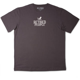 Retired People Medium Charcoal Unisex T-Shirt