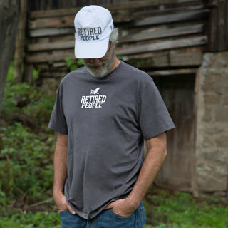 Retired People Medium Charcoal Unisex T-Shirt