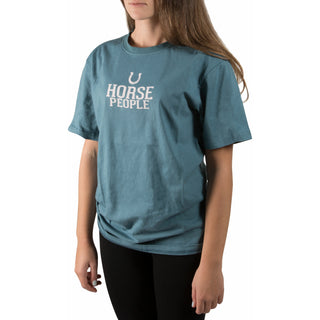 Horse People Small Steel Blue Unisex T-Shirt