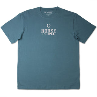 Horse People Small Steel Blue Unisex T-Shirt