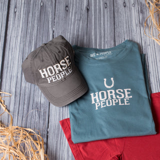 Horse People Small Steel Blue Unisex T-Shirt