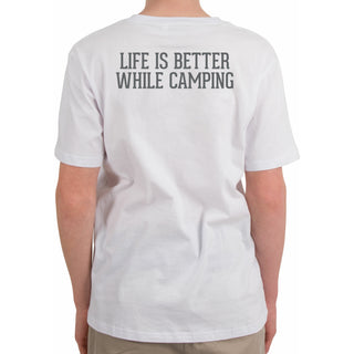 Camping People Small White Unisex T-Shirt