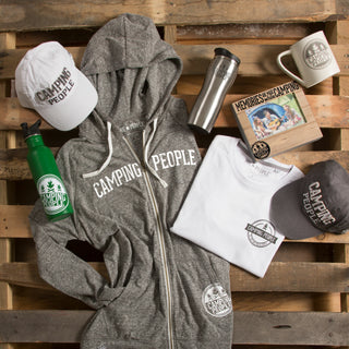 Camping People Small White Unisex T-Shirt