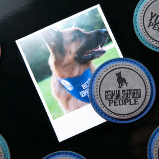 German Shepherd People 2.5" Magnet