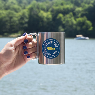 River 10 oz Stainless Steel Carabiner Mug