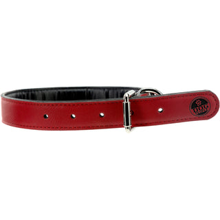 S/M Woof 16" PU Leather Pet Collar