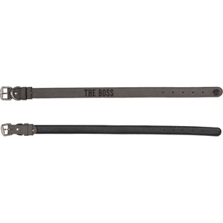 M/L Boss 21" PU Leather Pet Collar