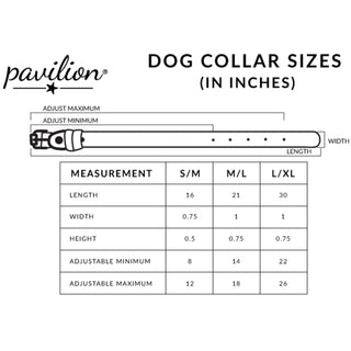 M/L Princess 21" PU Leather Pet Collar