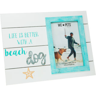 Beach Dog 10.5" x 8" Frame (Holds 6" x 4" Photo)