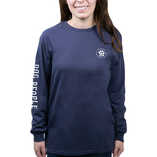 Dog People Double Extra Large Navy Unisex Long Sleeve T-Shirt