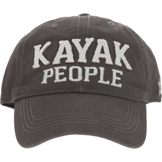 Kayak People Dark Gray Adjustable Hat