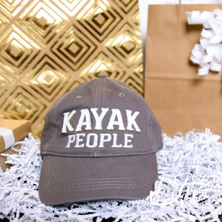 Kayak People Dark Gray Adjustable Hat