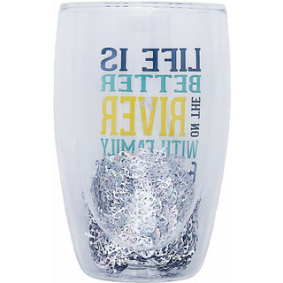 On the River 14 oz Double-Walled Glass