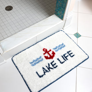 Lake Life 27.5" x 17.75" Bath Mat