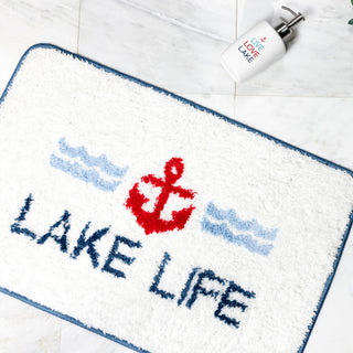 Lake Life 27.5" x 17.75" Bath Mat