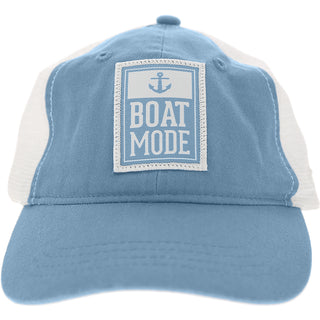 Boat Icon Cadet Blue Adjustable Mesh Hat
