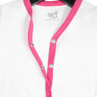 Snuggle 6-12 Months Pink Trimmed Sleeper