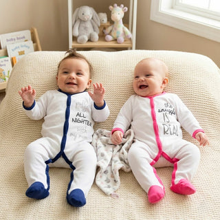 Snuggle 0-6 Months Pink Trimmed Sleeper