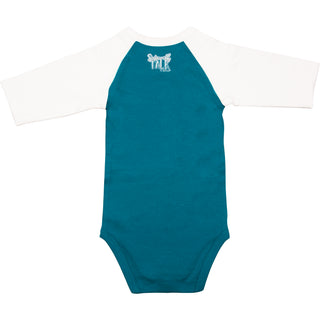Family Favorite 12-24 Months 3/4 Length Sleeve Prussian Blue Onesie