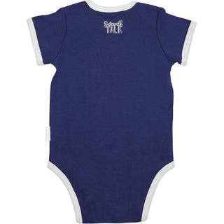 No Pants 6-12 Months Navy Bodysuit