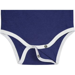 No Pants 6-12 Months Navy Bodysuit