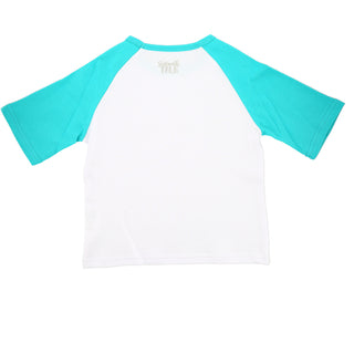 Dog Did It 2T 3/4 Length Teal Sleeve Shirt