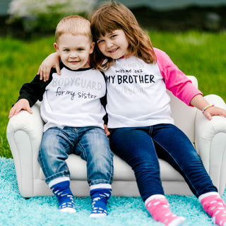 My Brother 2T 3/4 Length Pink Sleeve Shirt