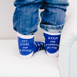Goal For Today 2T-4T Crew Socks