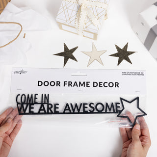 We Are Awesome Metal Door Topper